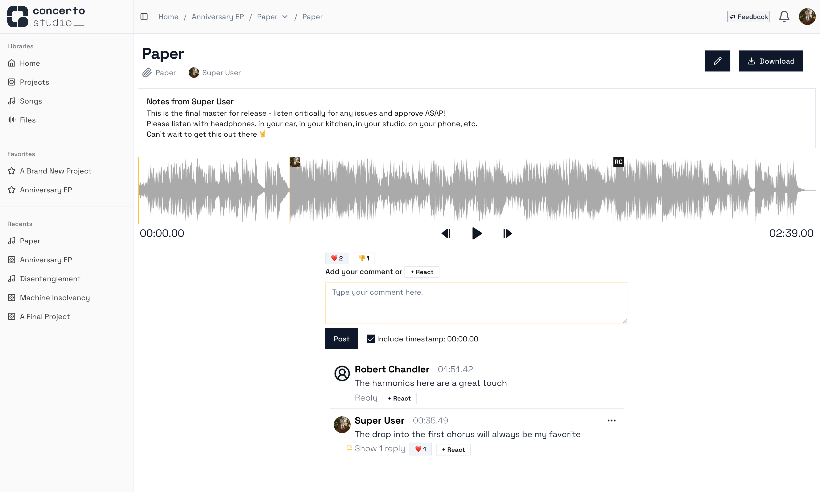 Concerto file player